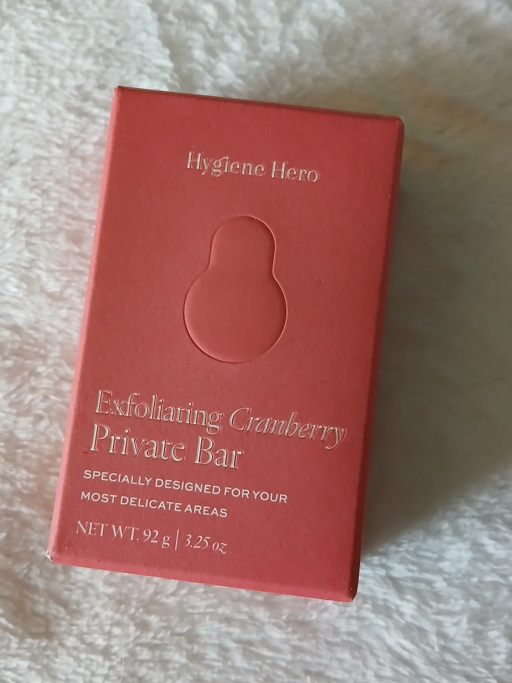 Hygiene Hero Exfoliating Cranberry Private Soap Bar for Delicate Areas MSRP $22!